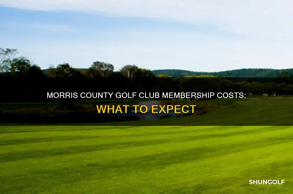 how much to join morris county golf club