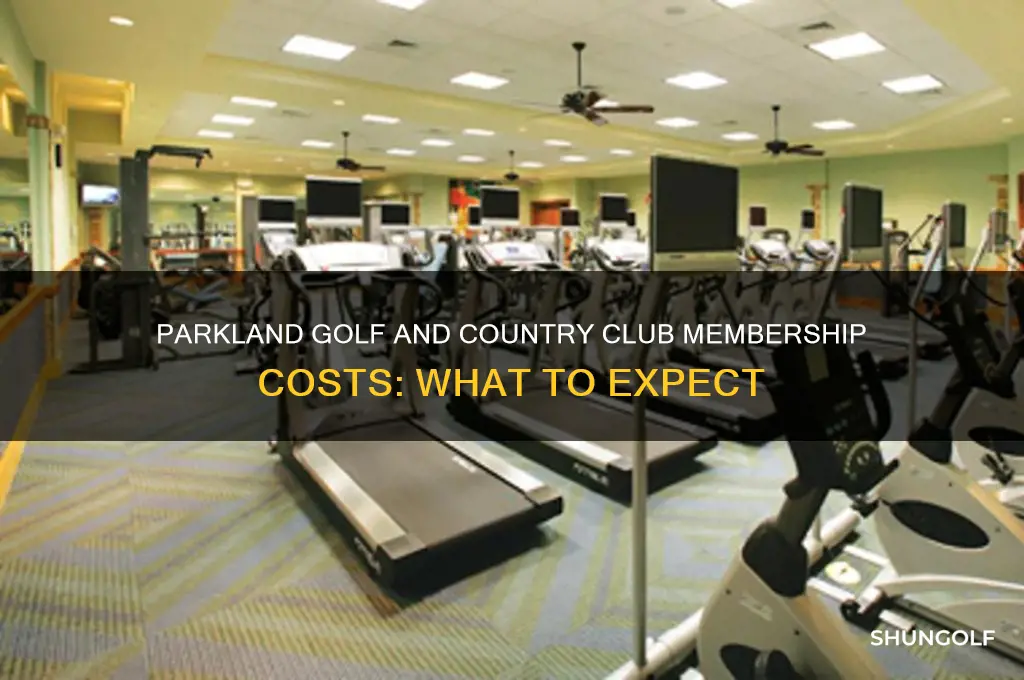 how much to join parkland golf and country club