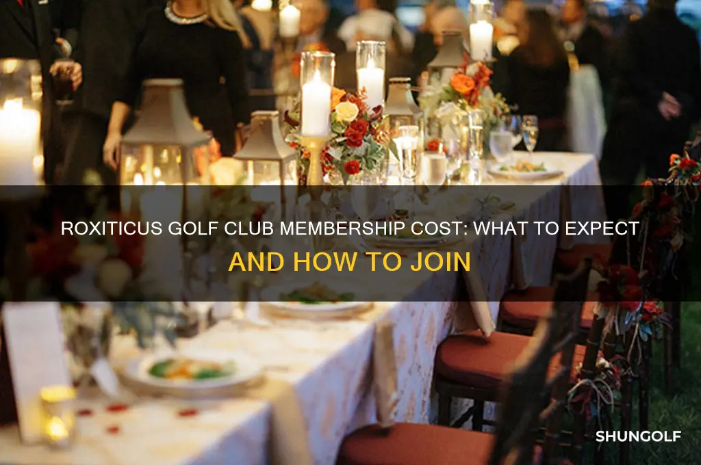 how much to join roxiticus golf club