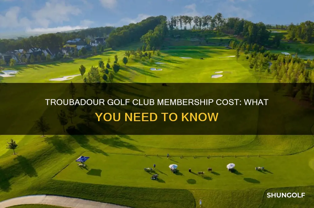 how much to join troubadour golf club
