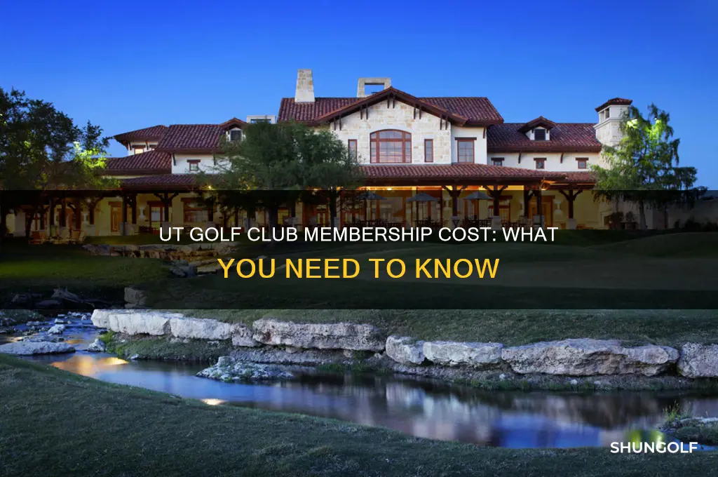 how much to join ut golf club