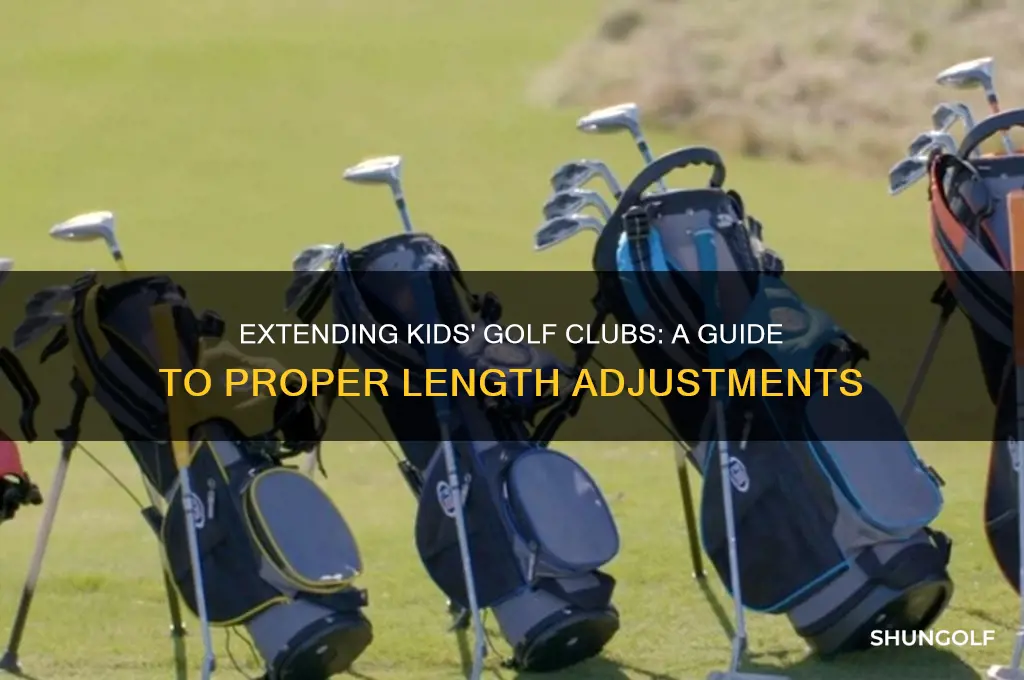 how much to make kids golf clubs longer