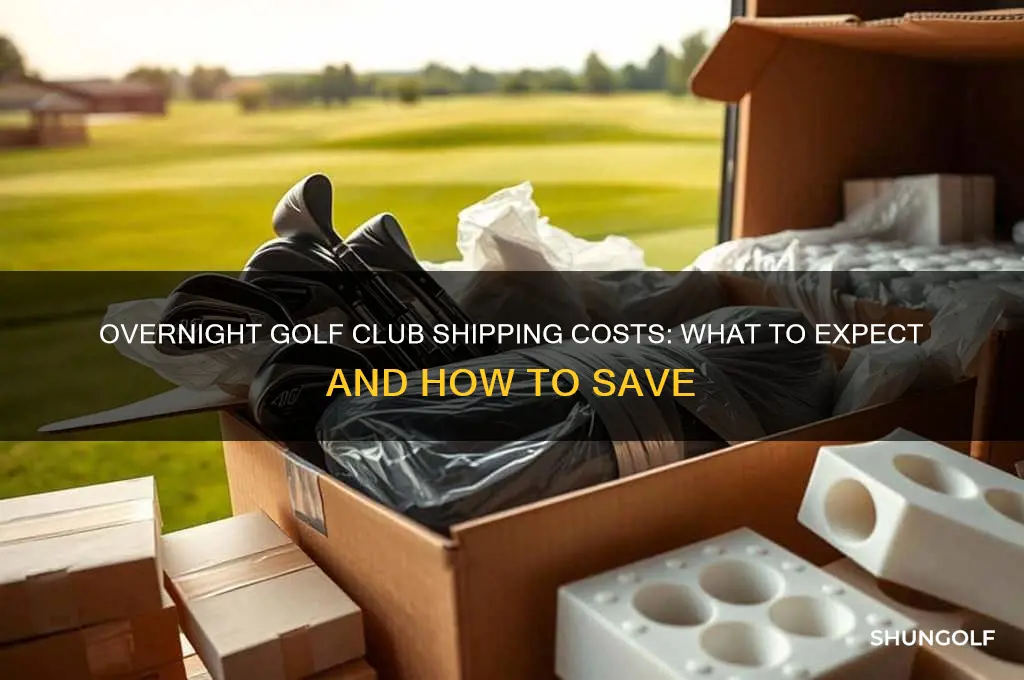 how much to overnight golf clubs