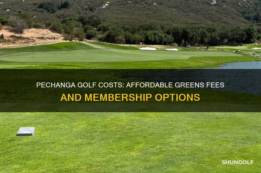 how much to play golf at pechange