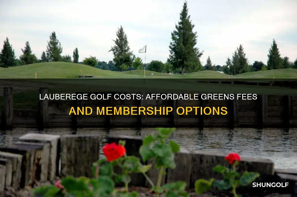 how much to play golf in lauberege
