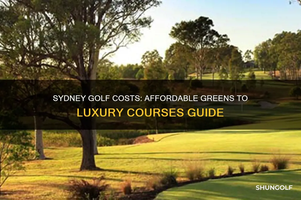 how much to play golf in sydney