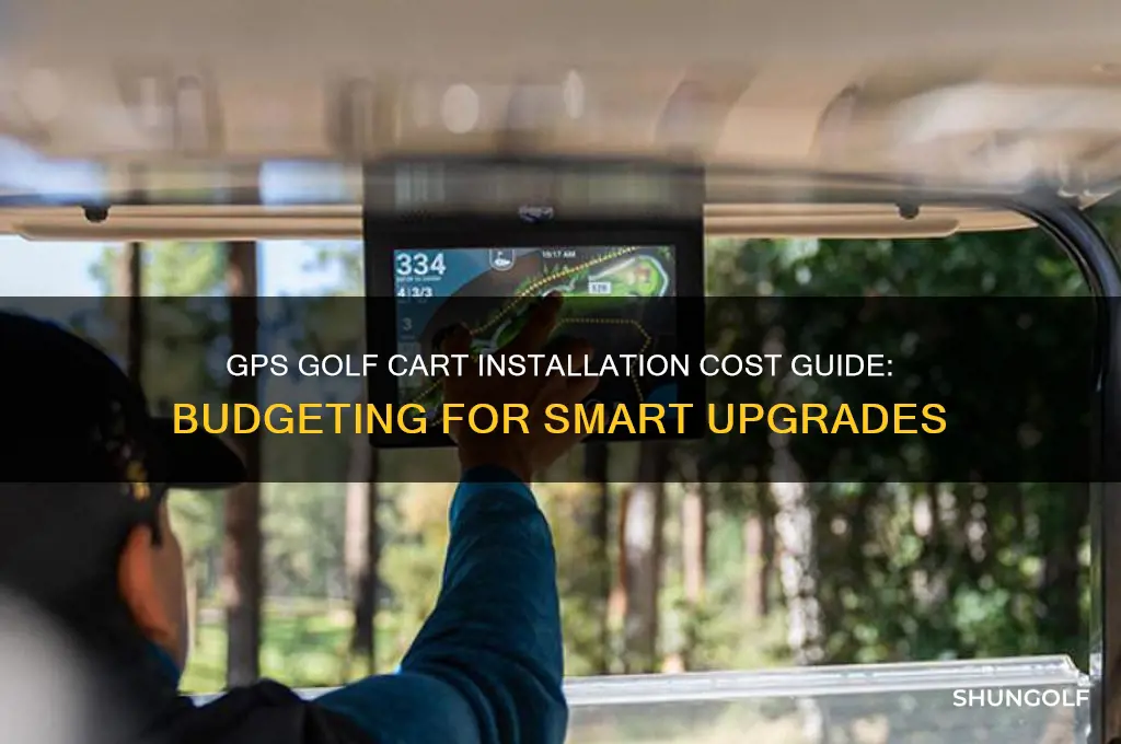 how much to put gps golf cart