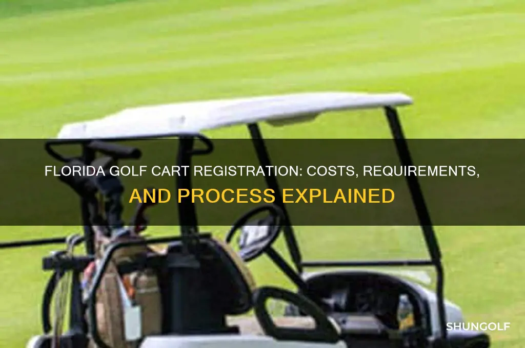 how much to register a golf cart in florida
