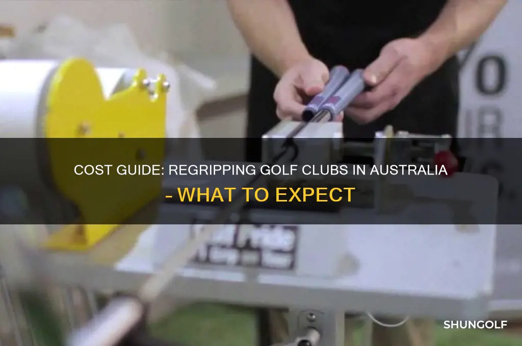 how much to regrip golf clubs australia