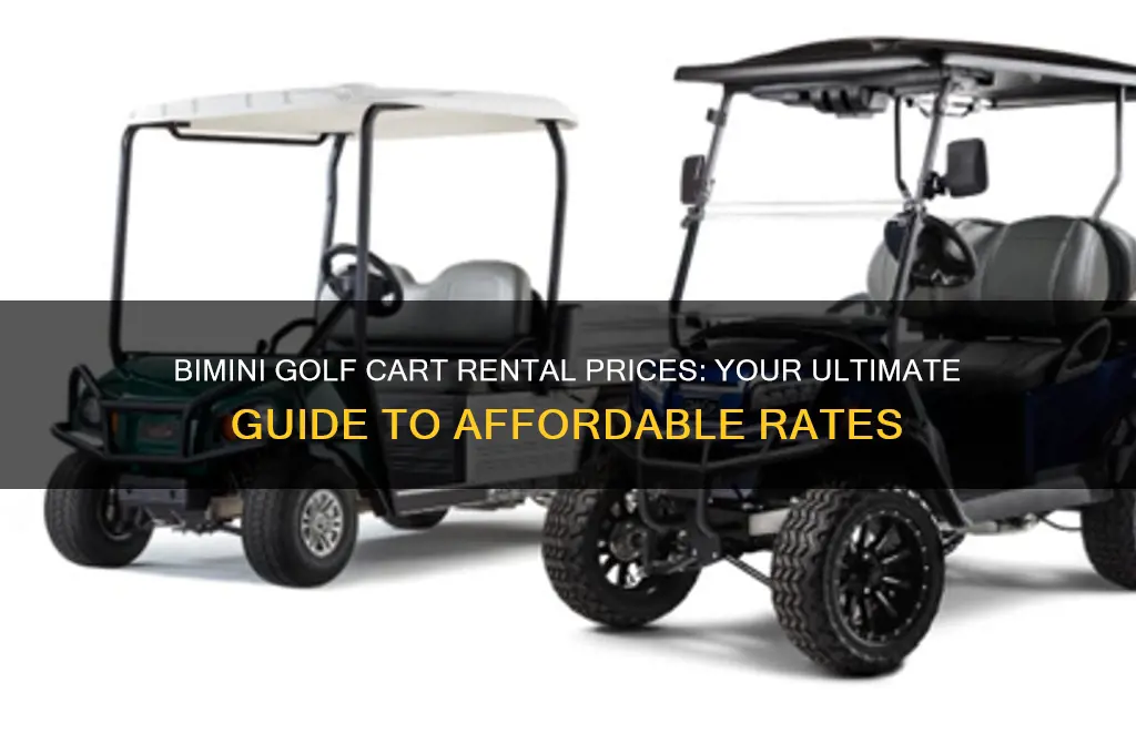 how much to rent a golf cart in bimini