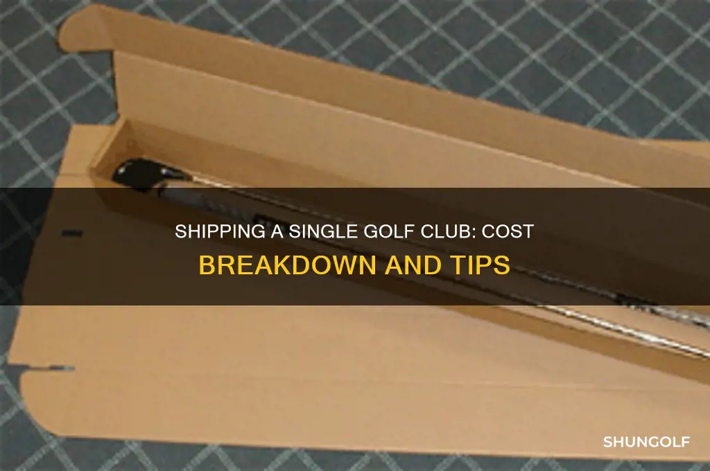 how much to ship 1 golf club