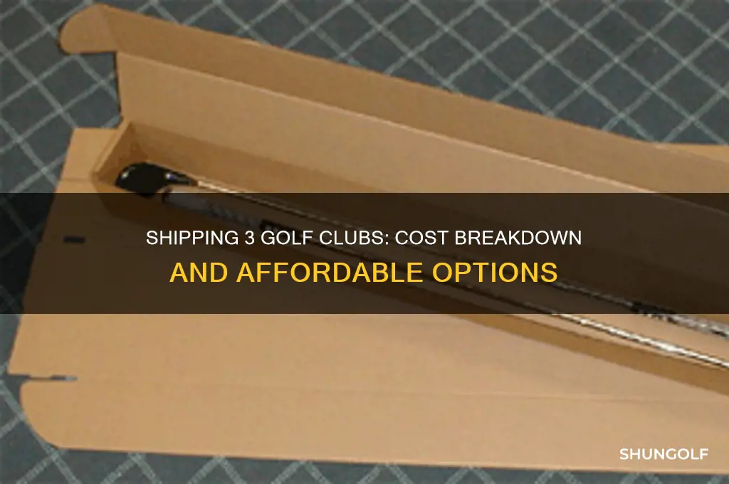 how much to ship 3 golf clubs
