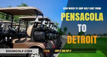 Shipping Golf Carts: Pensacola to Detroit Cost Breakdown