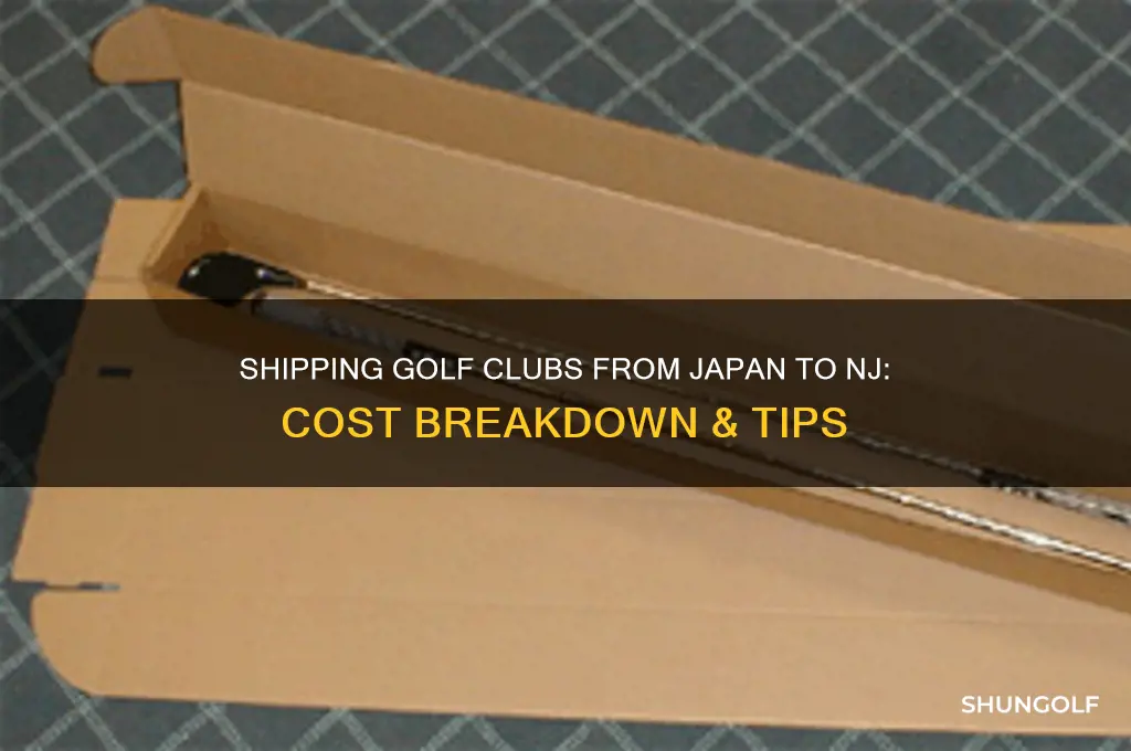 how much to ship golf clubs from japan to nj