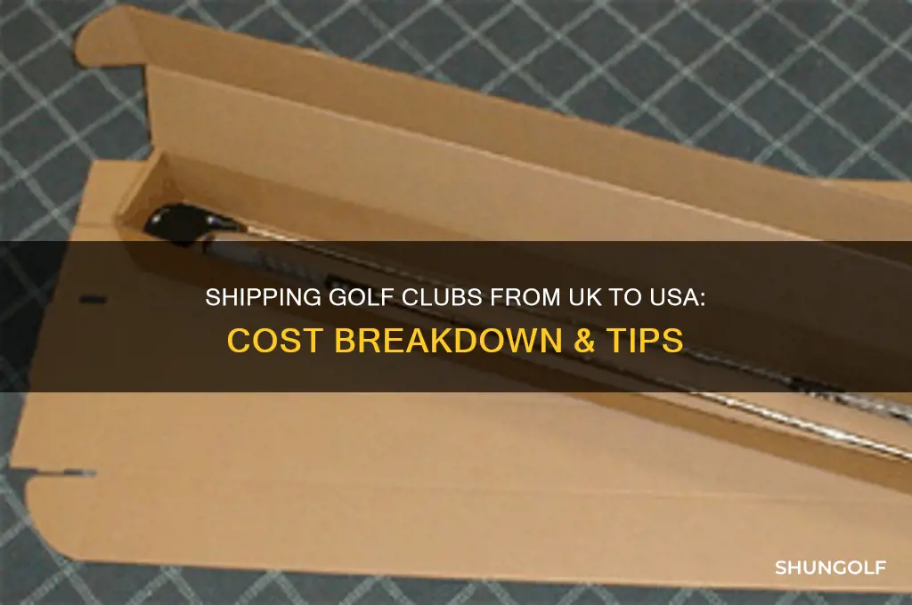 how much to ship golf clubs from uk to usa