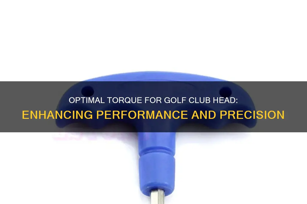 how much torque for golf club head