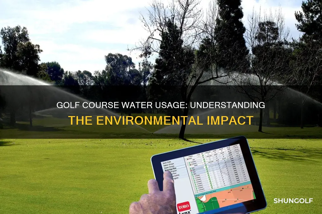 how much water does a golf course use