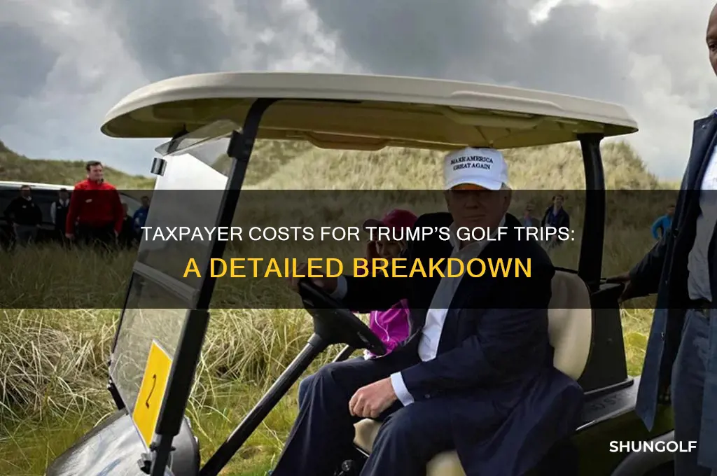 how much we paied fo rtrump to play golf