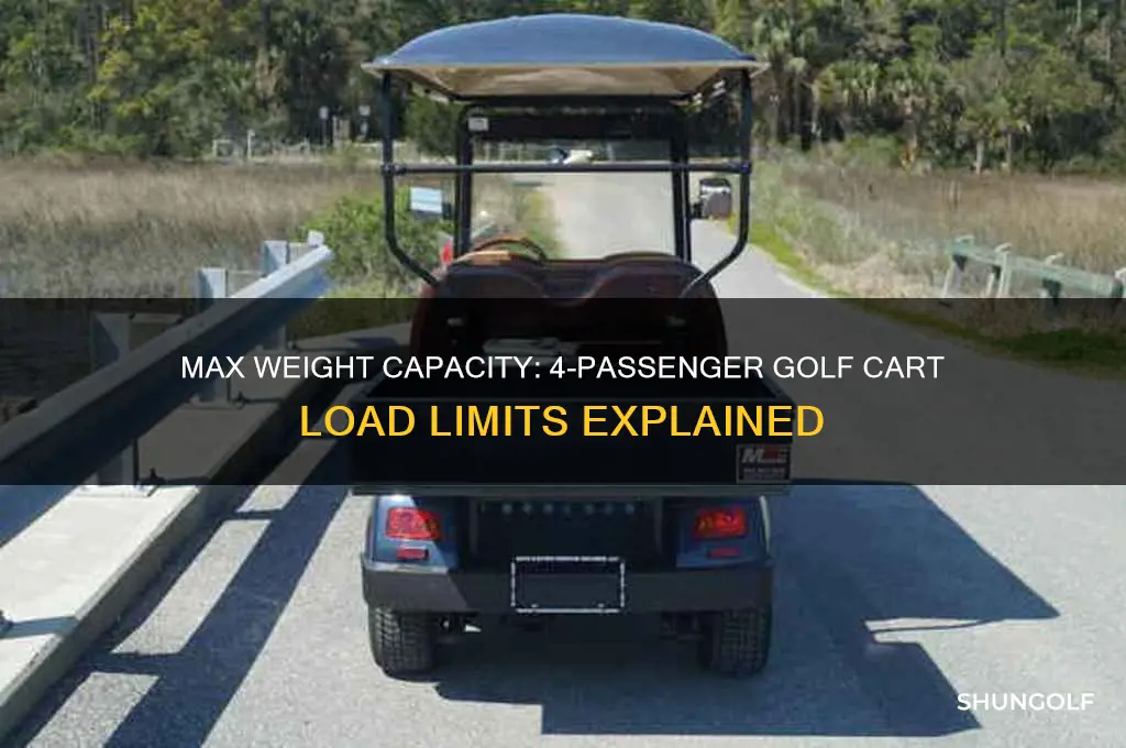 how much weight can a 4 passenger golf cart hold