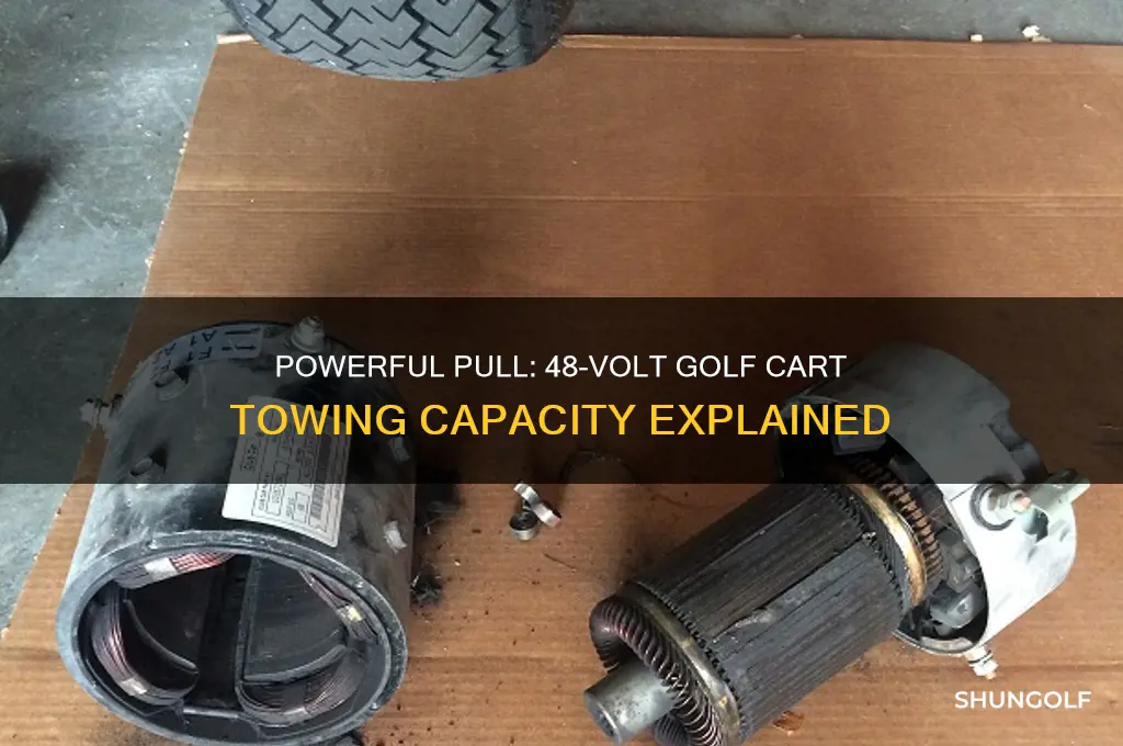 how much weight can a 48 volt golf cart pull