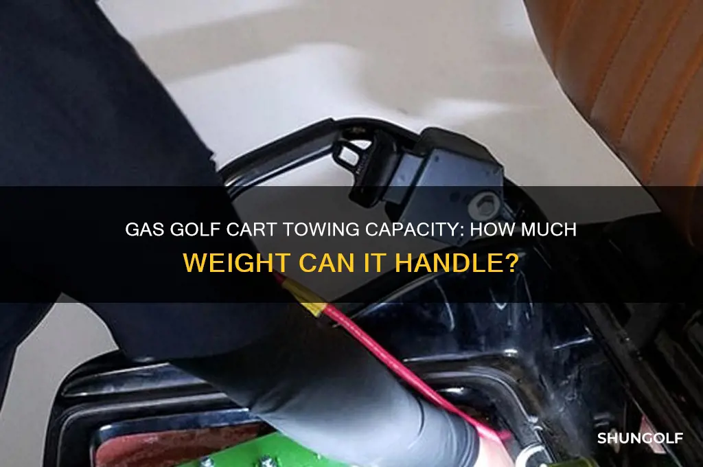 how much weight can a gas golf cart tow