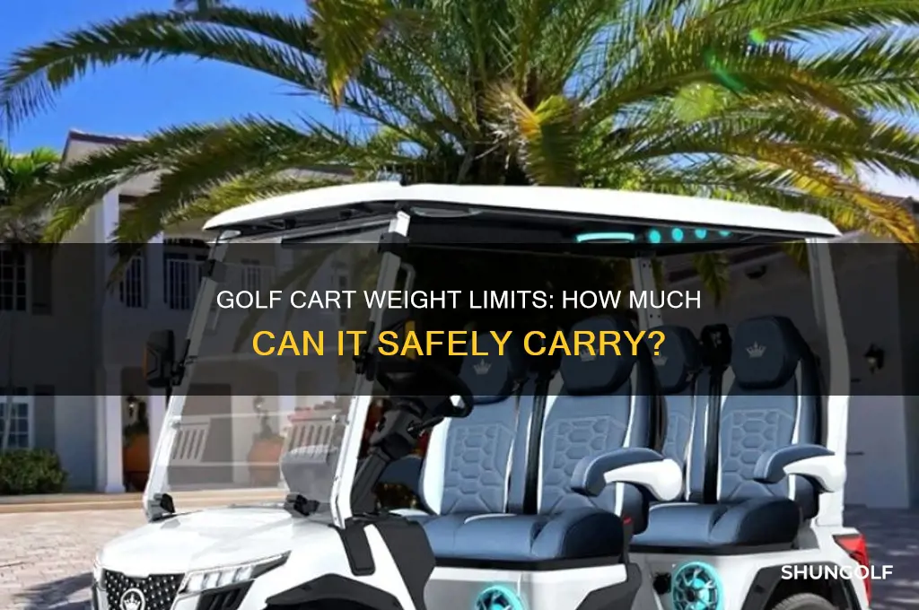 how much weight can a golf cart hold