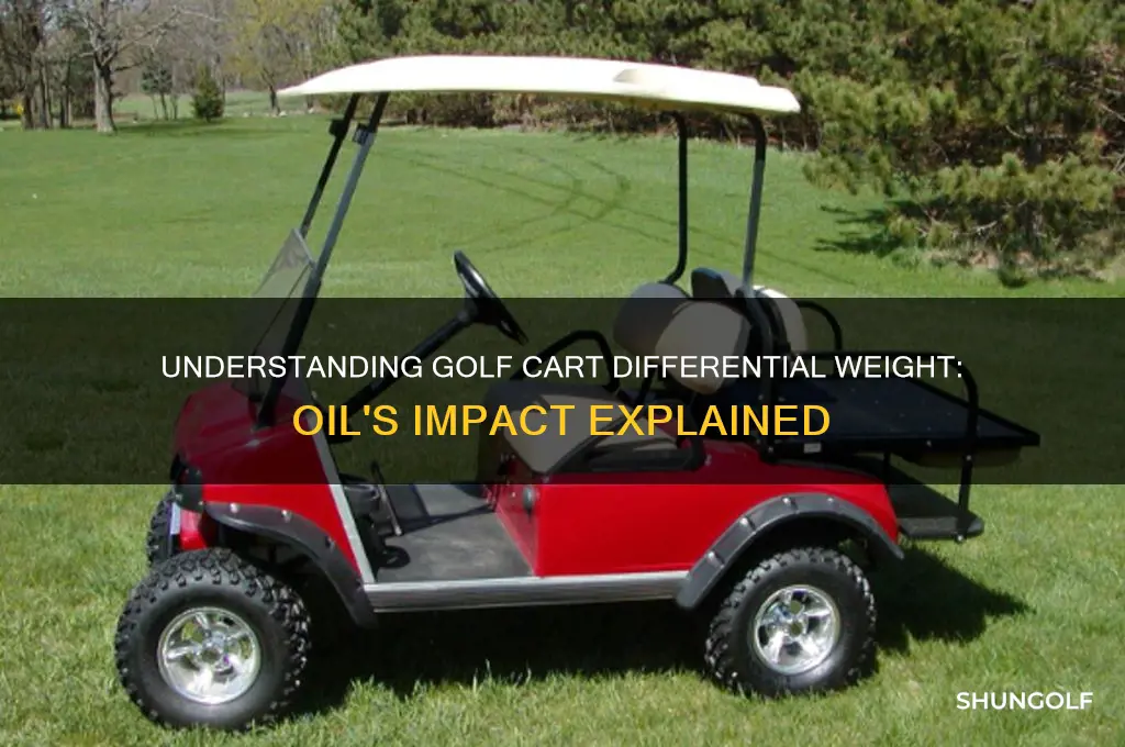 how much weight oil golf cart differential