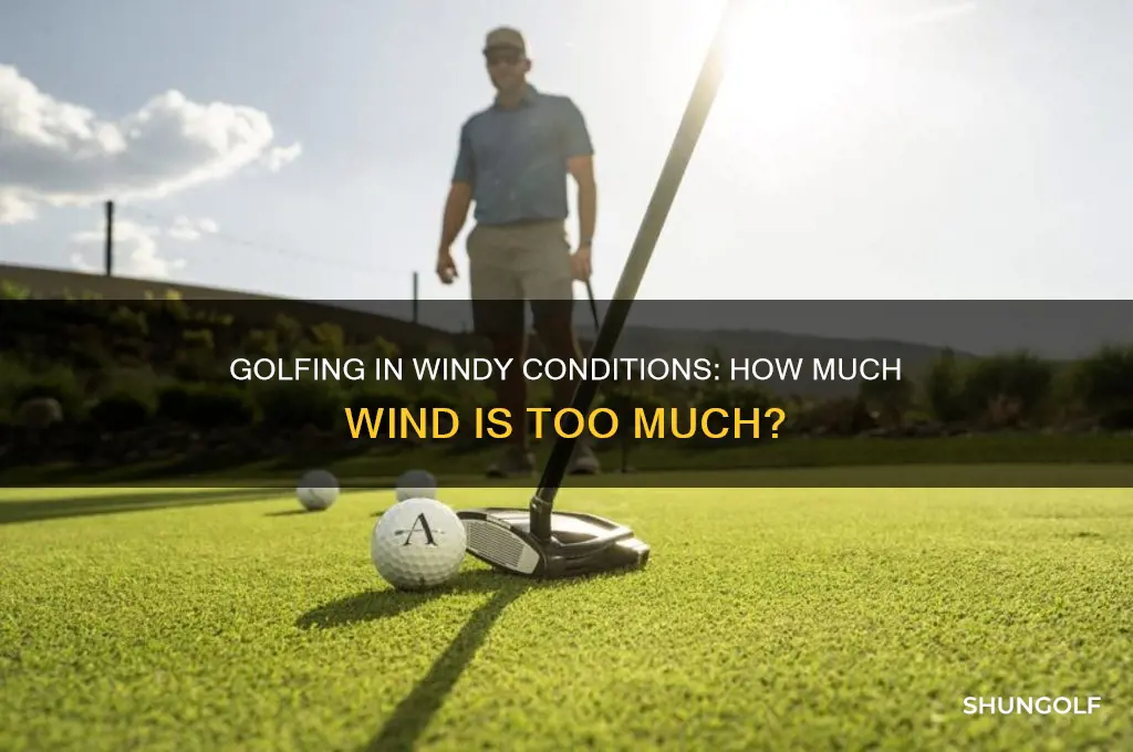 how much wind can i play golf
