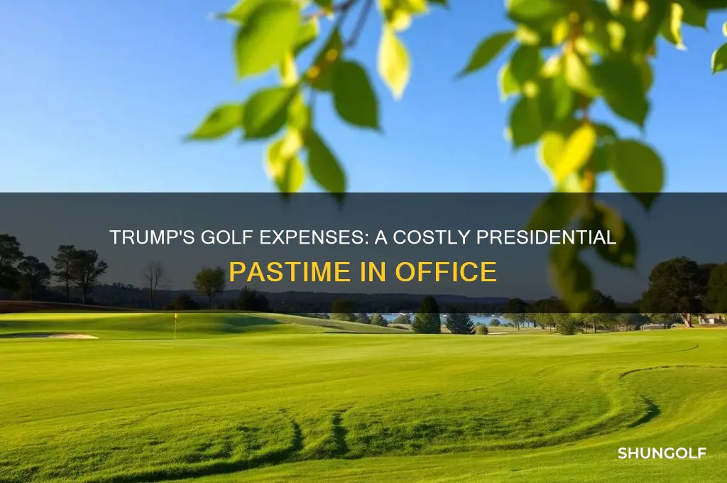 how muchbhasctrumpnspent on golf while in office
