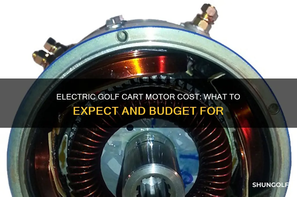 how muchj does a electric motor for a golf cart
