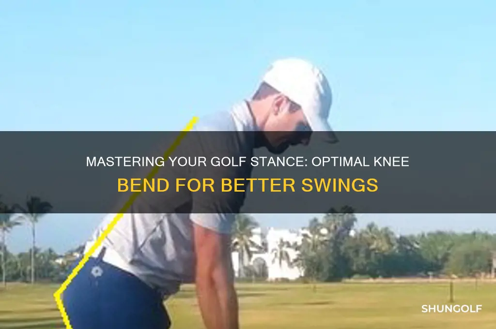 how mucj should i bend my knees golfing