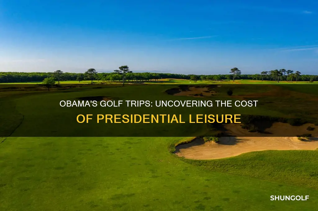 how musch did obama spen of golf trips