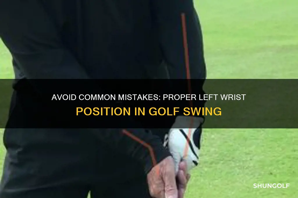 how not to cup left wrist in golf