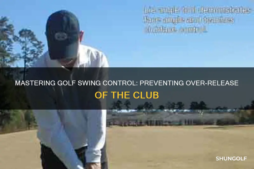 how not to over release the golf club