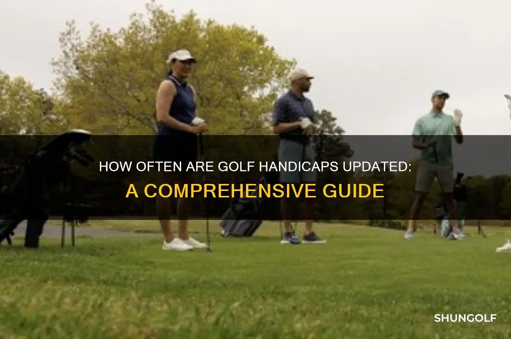 how often are golf handicaps updated