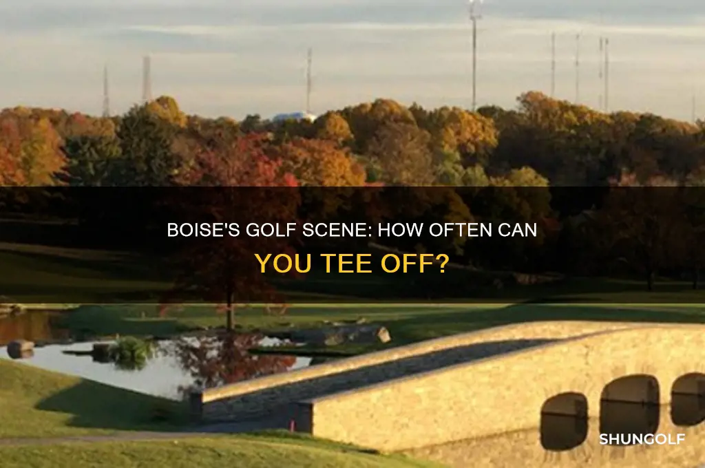 how often can you play golf in boise idaho