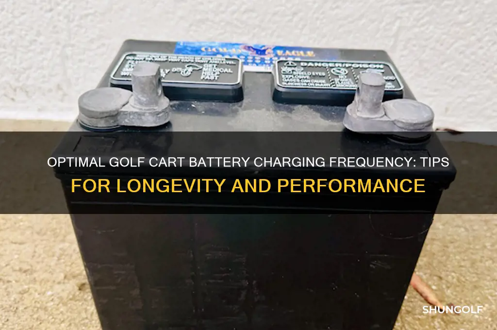 how often charge golf cart batteries