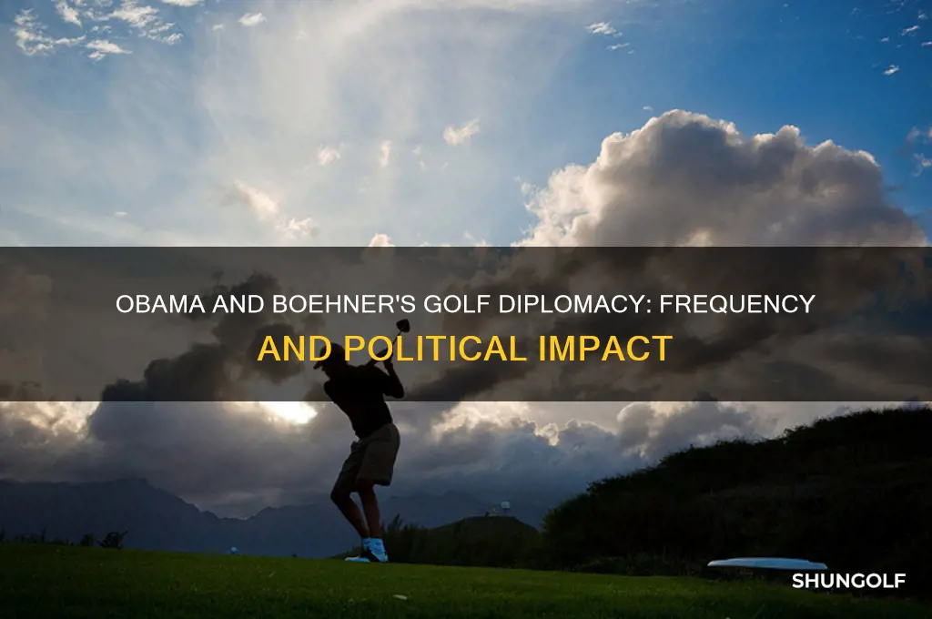how often did obama play golf with boehner
