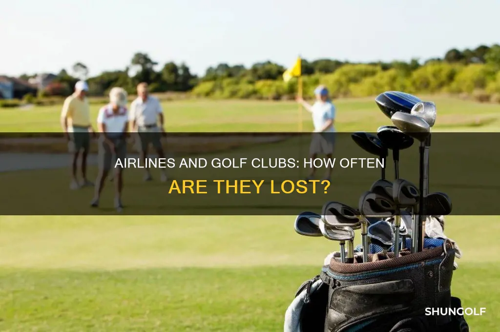 how often do airlines lose golf clubs