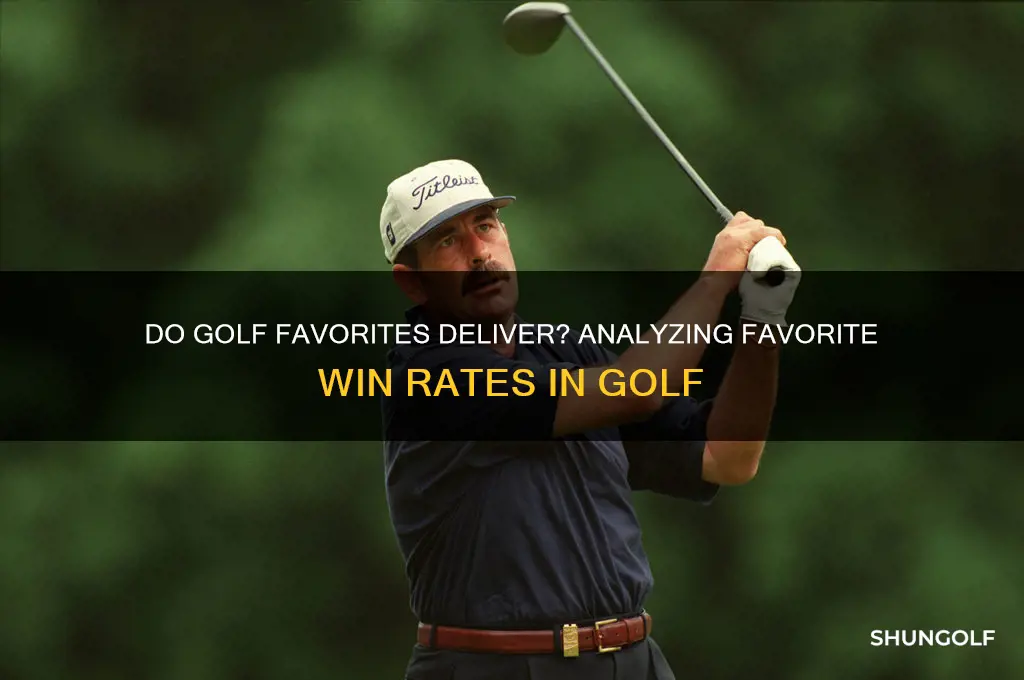 how often do favourites win in golf
