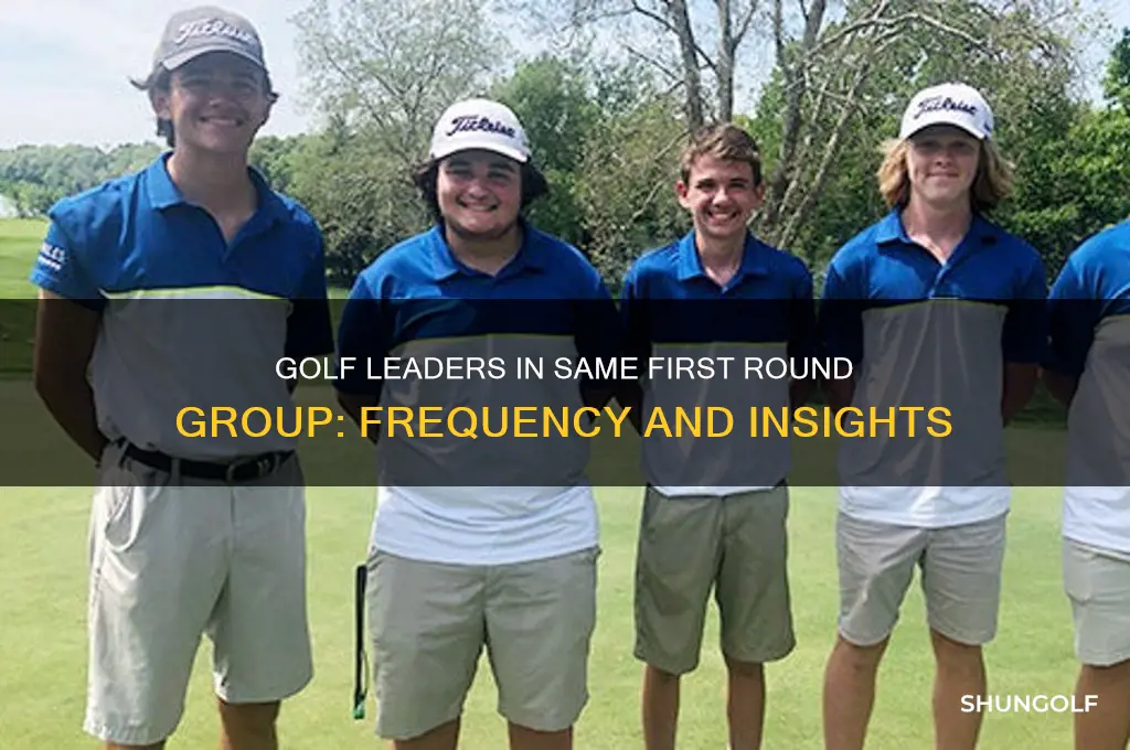 how often do golf leaders in same first round group
