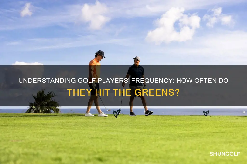 how often do golf players play