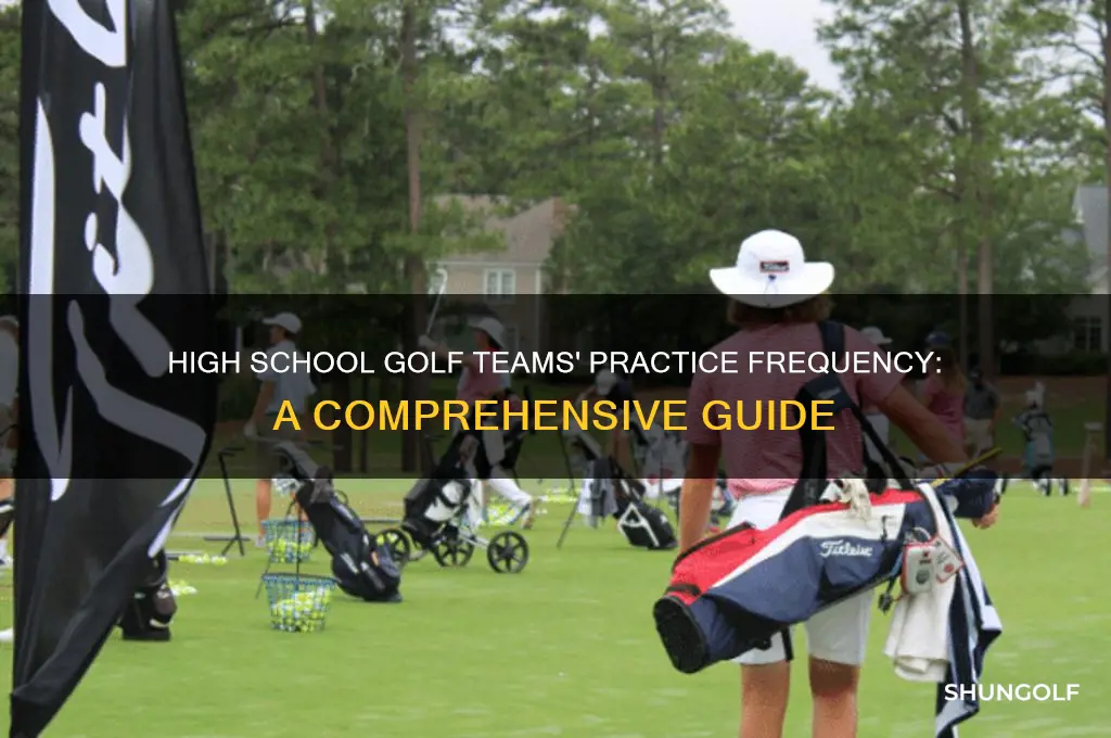 how often do high school golf teams practice