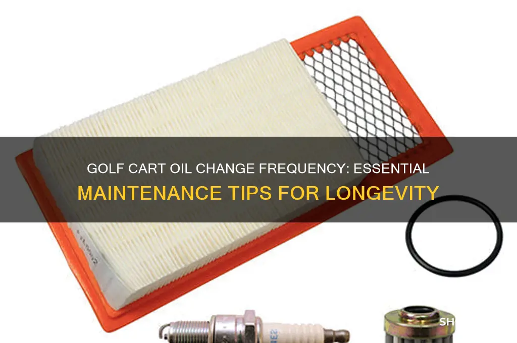 how often do i change oil in my golf cart