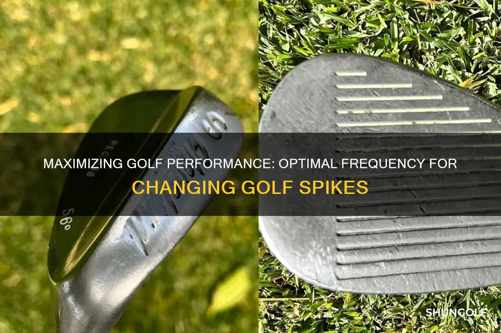 how often do you change golf spikes