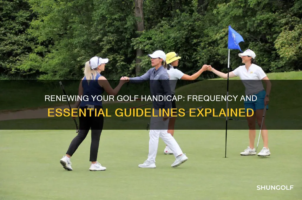 how often do you have to renew golf handicap