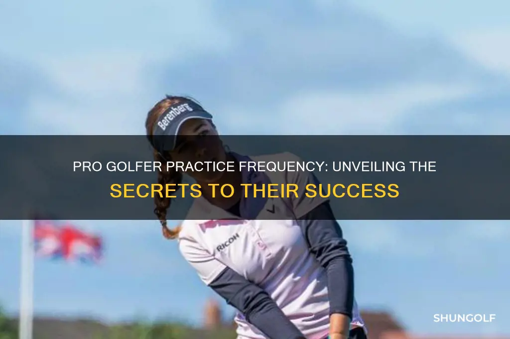 how often does a pro golfer practice