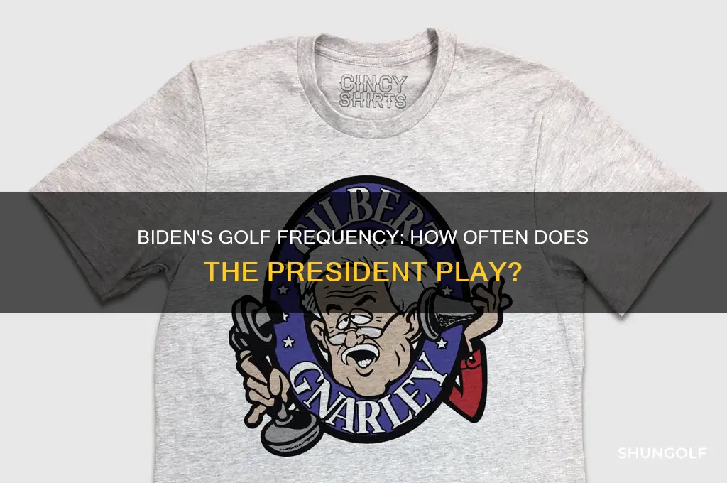 how often does biden play golf