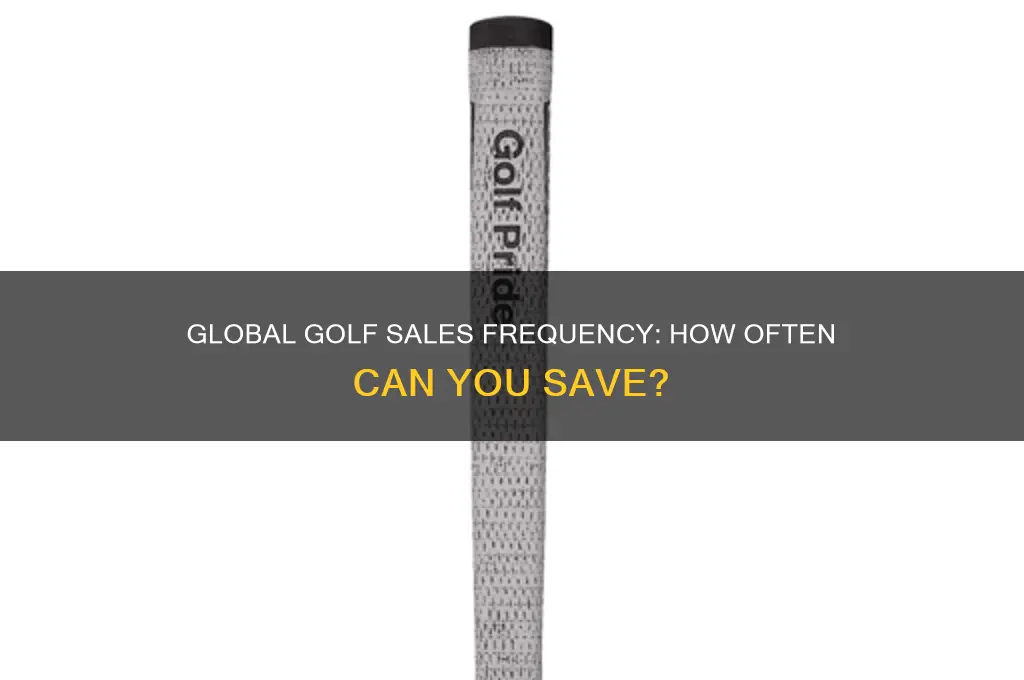 how often does global golf have sales