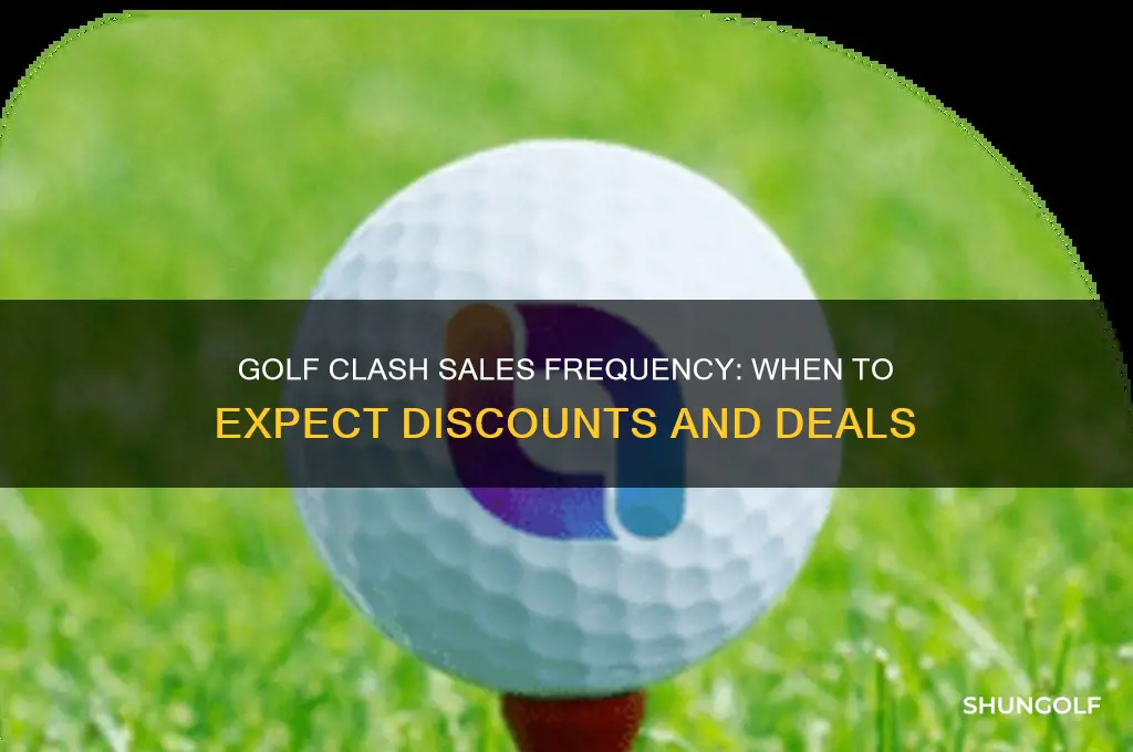 how often does golf clash have sales